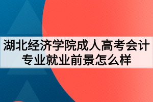 湖北经济学院成人高考会计专业就业前景怎么样